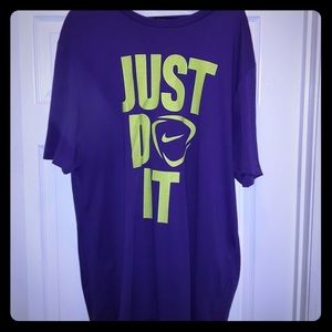 Nike "Just Do It" t shirt dri fit